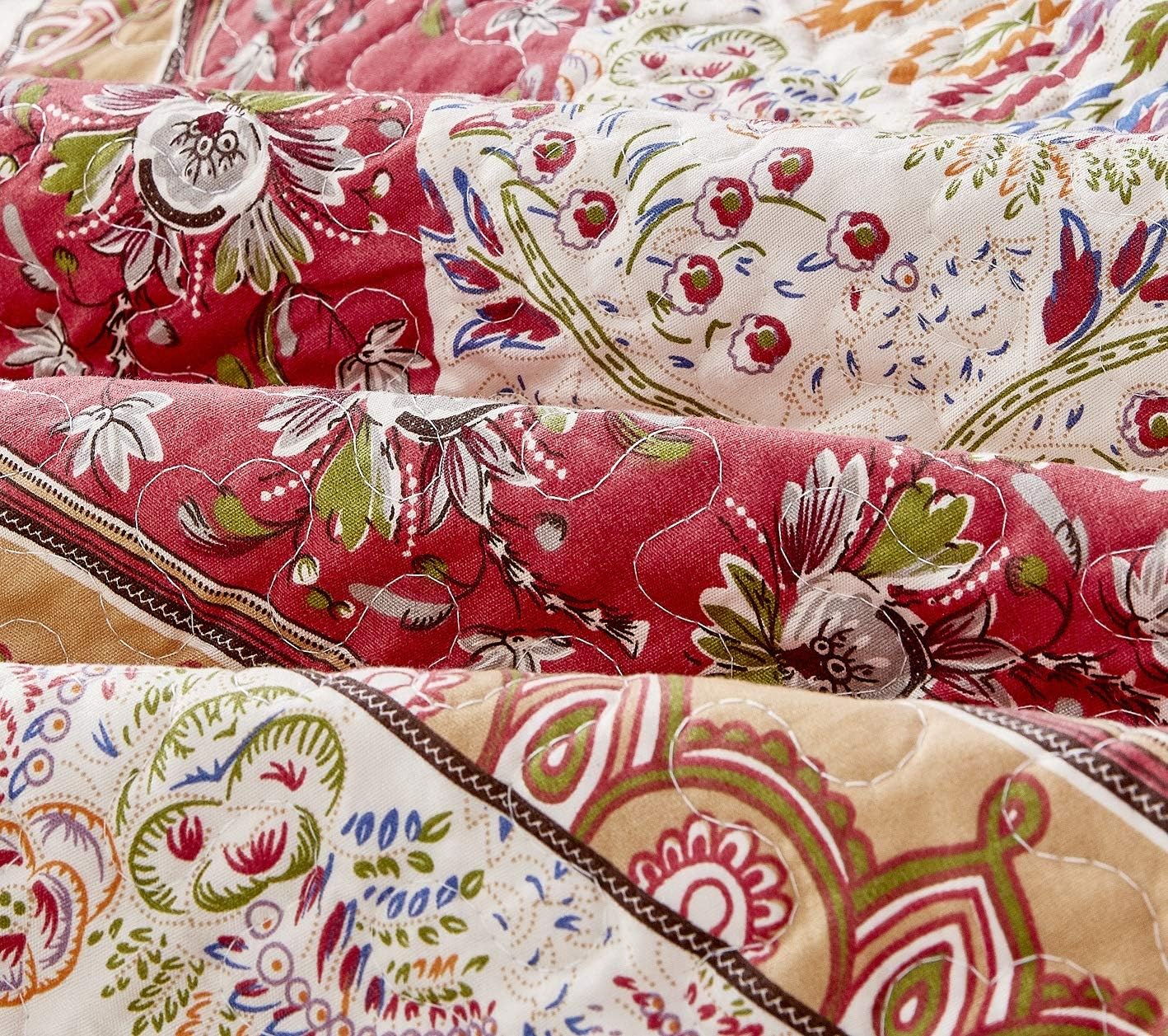 DaDa Bedding Bohemian Floral Bedspread Set - Cal King