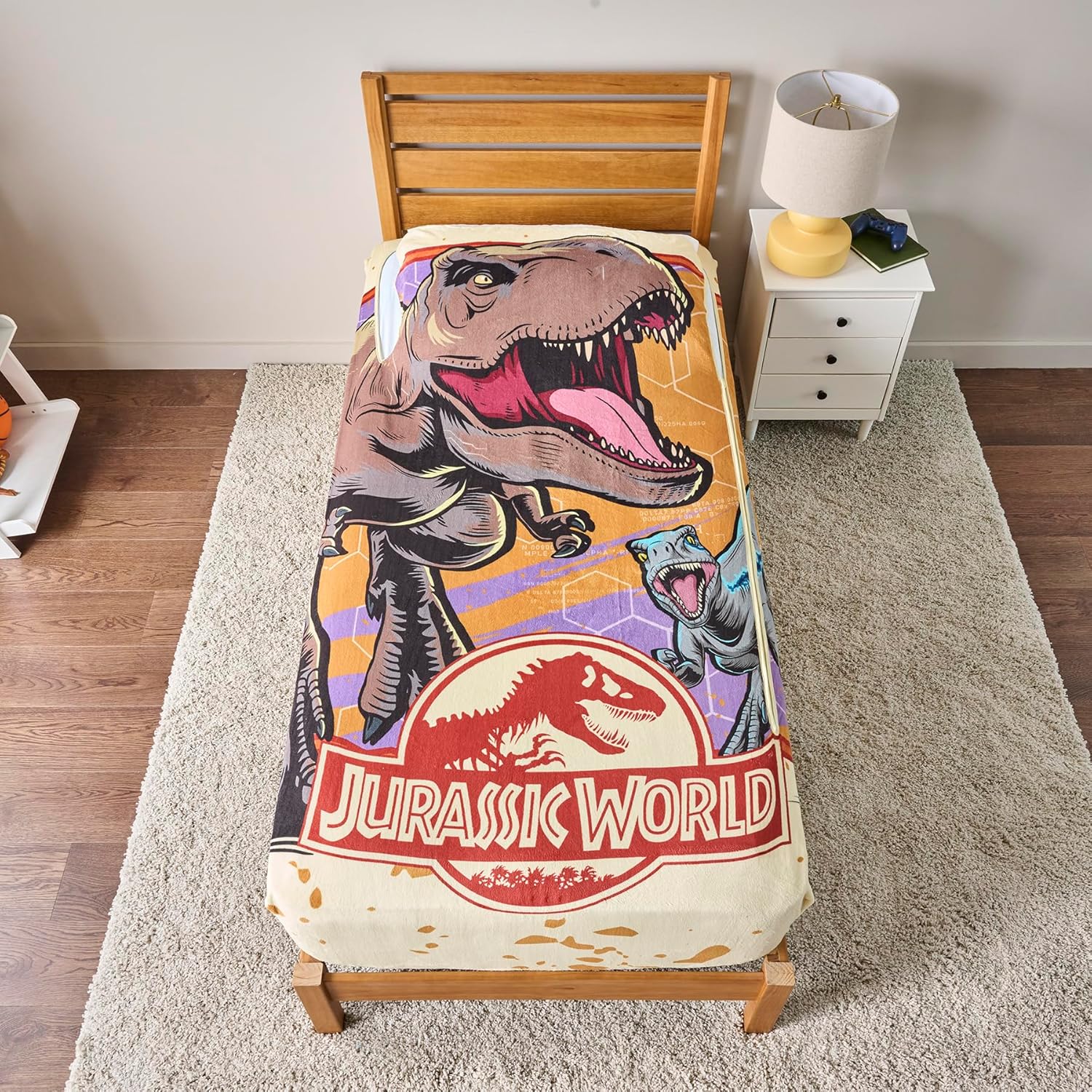 ZippySack Twin Bed Zip-Up Blanket with Side Pocket and Durable Zipper