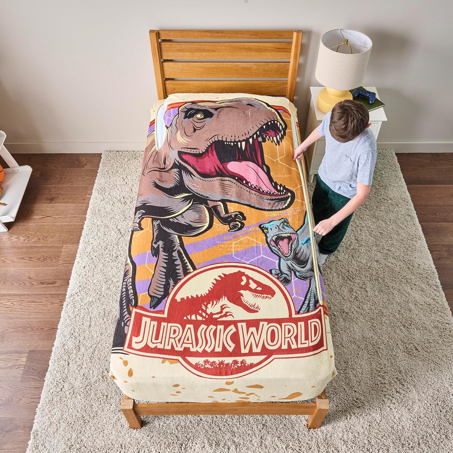 ZippySack Twin Bed Zip-Up Blanket with Side Pocket and Durable Zipper