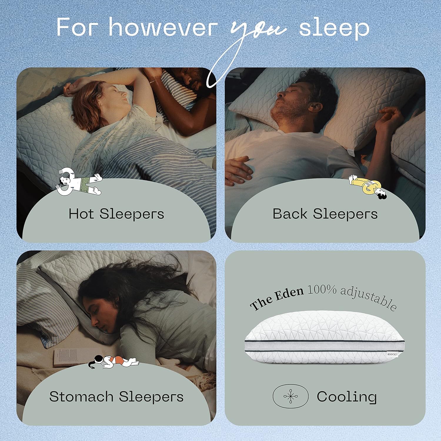 Eden Cool Adjustable Pillow King Size