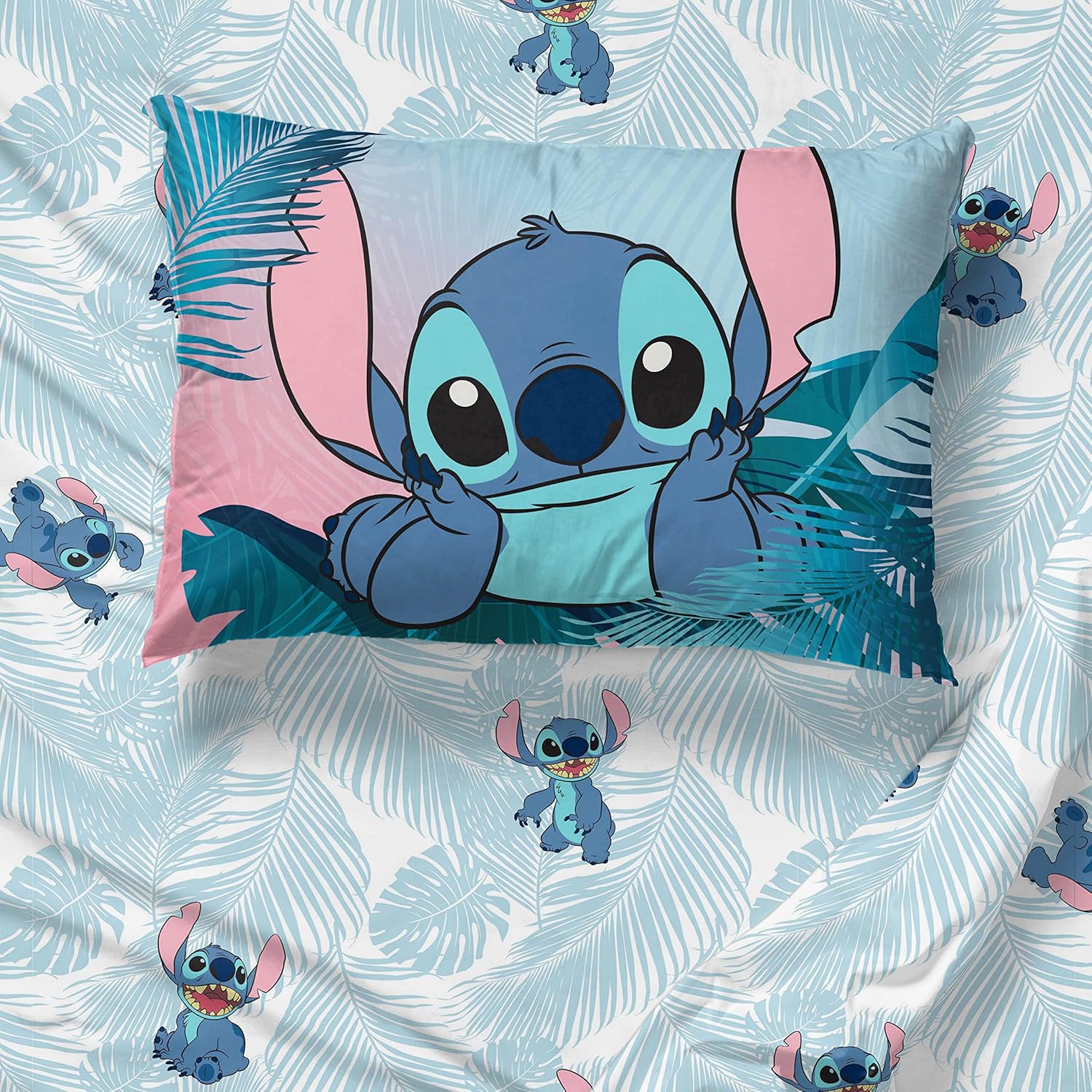 Jay Franco Disney Lilo Stitch 5 Piece Twin Bed Set