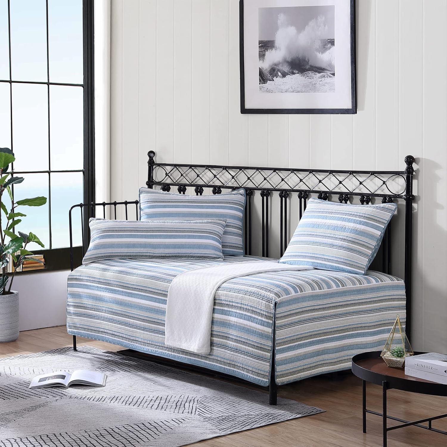 Nautica Daybed Cover Set - Jettison Grey 100 Cotton