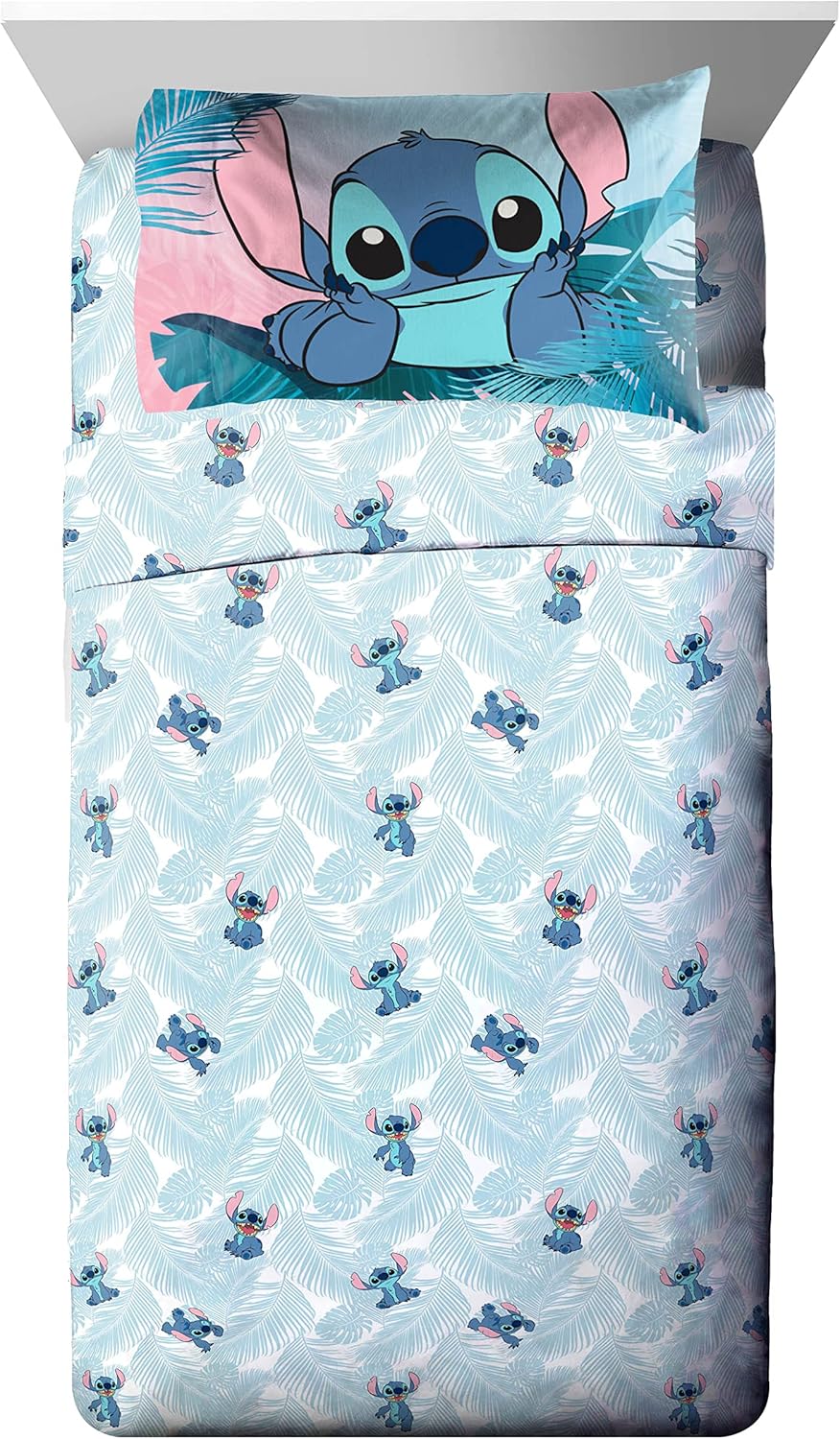 Jay Franco Disney Lilo Stitch 5 Piece Twin Bed Set