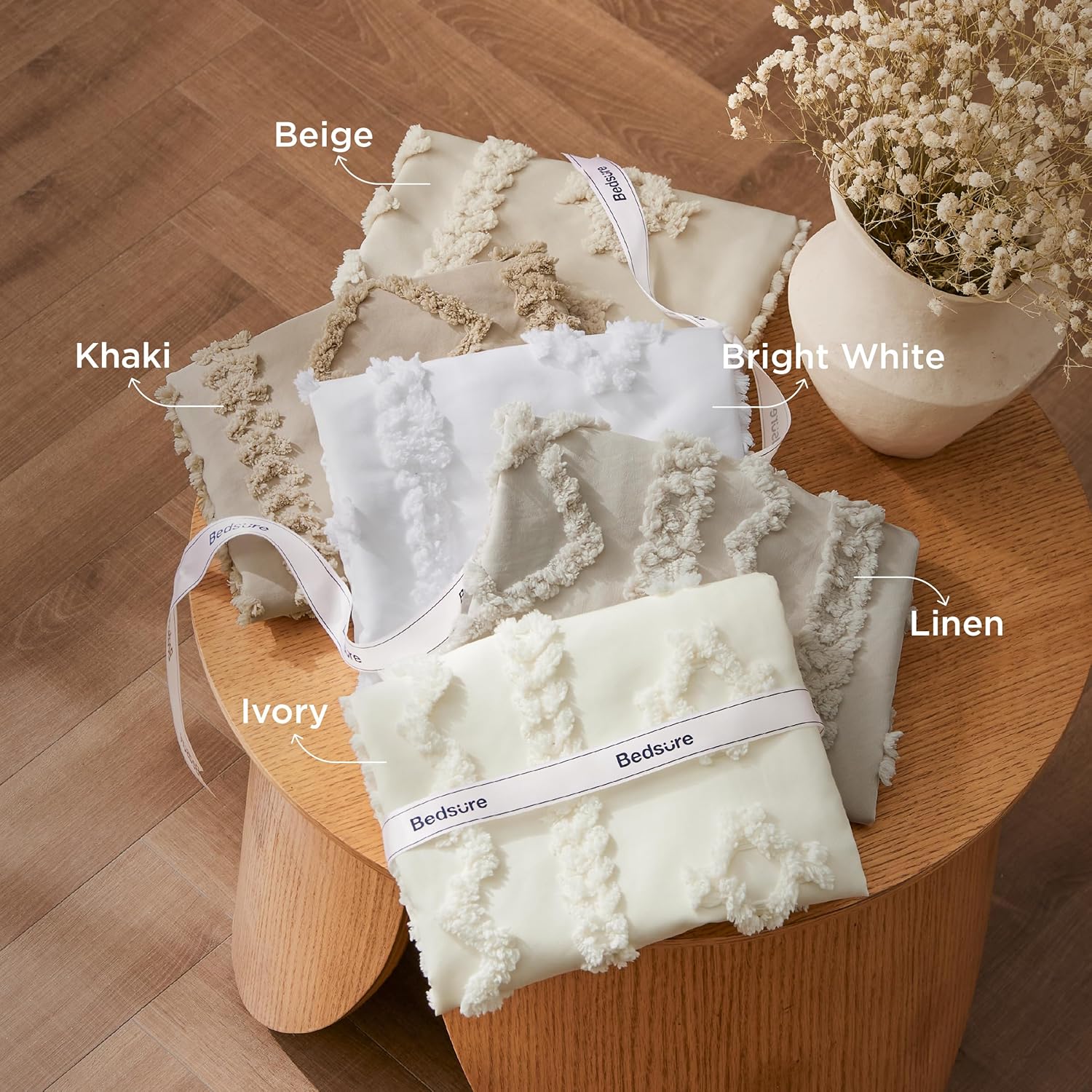 Bedsure Tufted Boho Comforter Set King