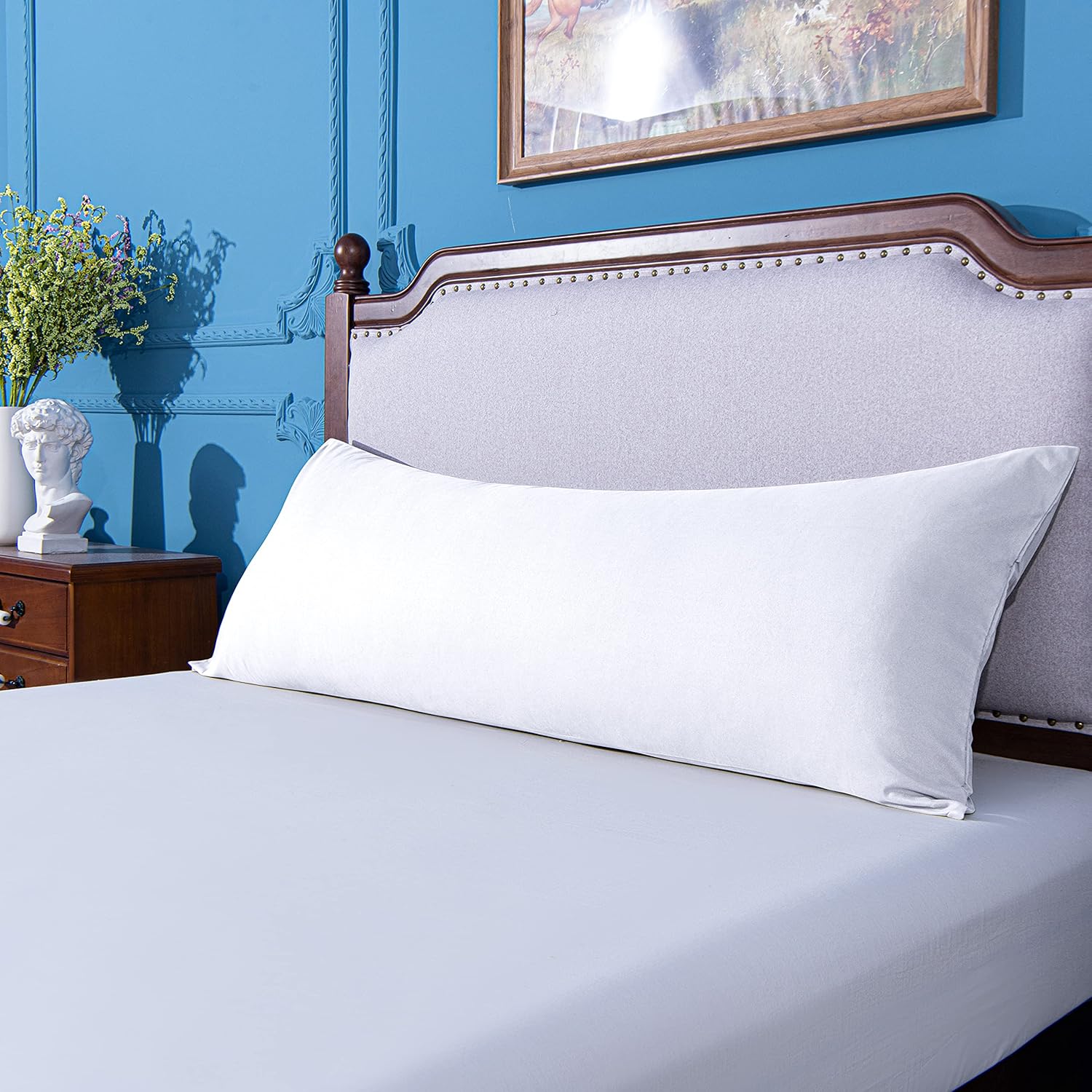 NTBAY Body Pillowcase - 20x54 Inches White Microfiber