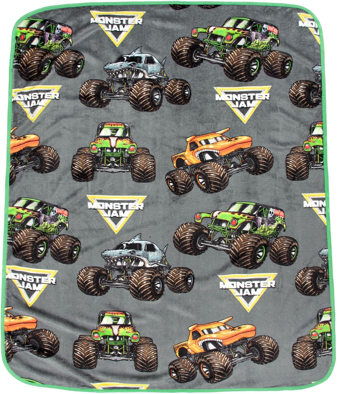 Jay Franco Monster Jam Grave Digger Throw Blanket Pillow Set