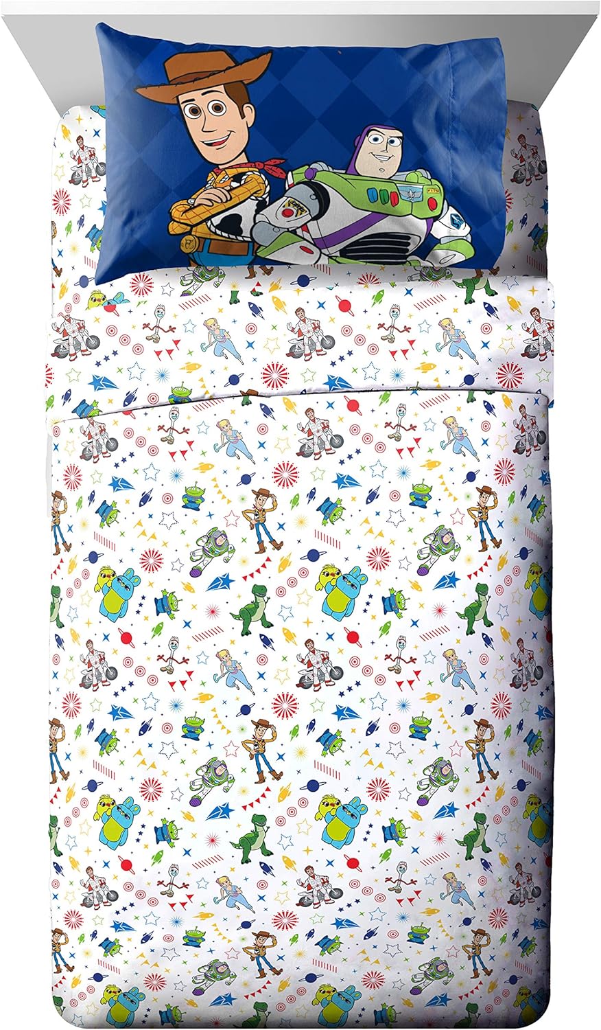 Jay Franco Toy Story Buzz Woody Twin Sheet Set - 3 Piece 1