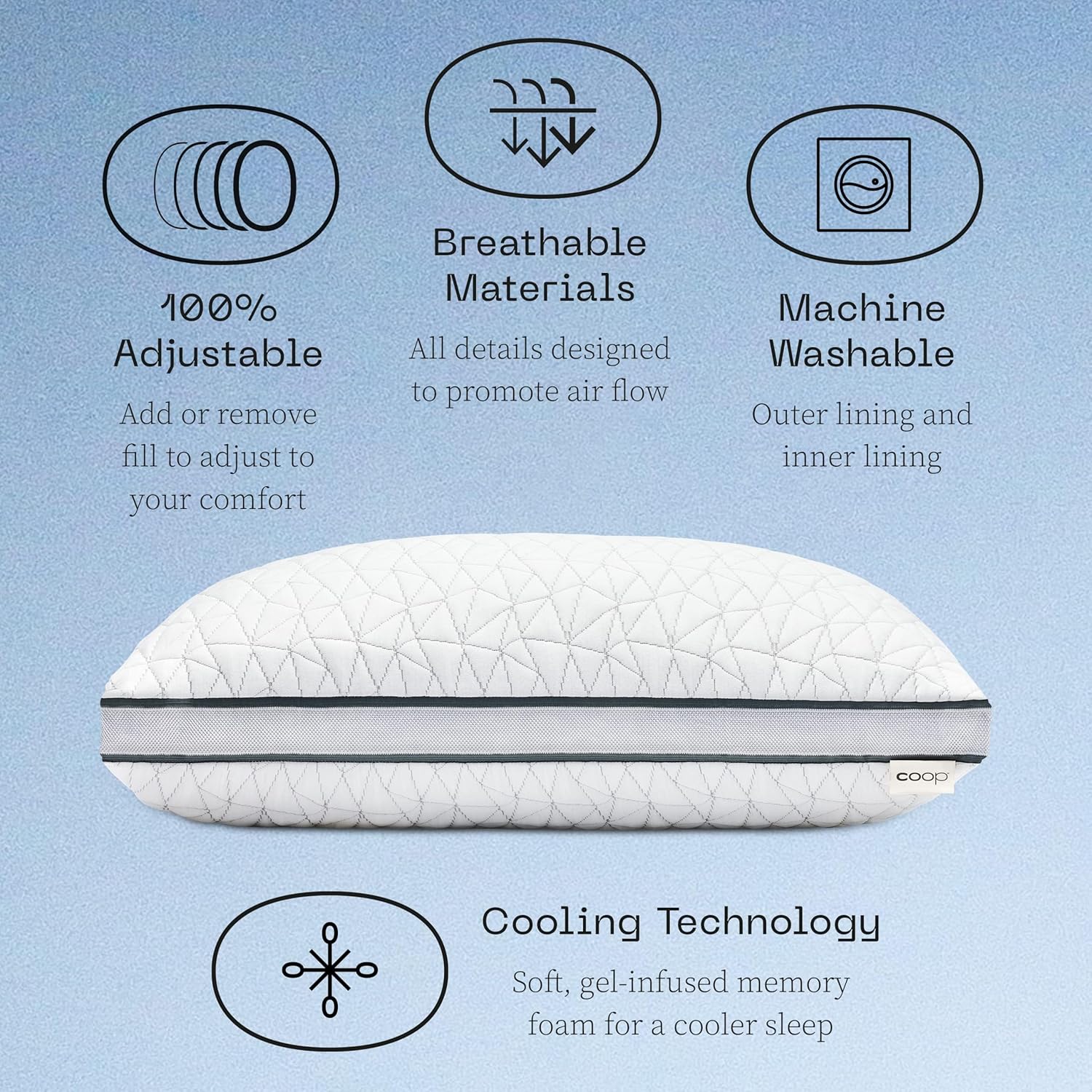 Eden Cool Adjustable Pillow King Size