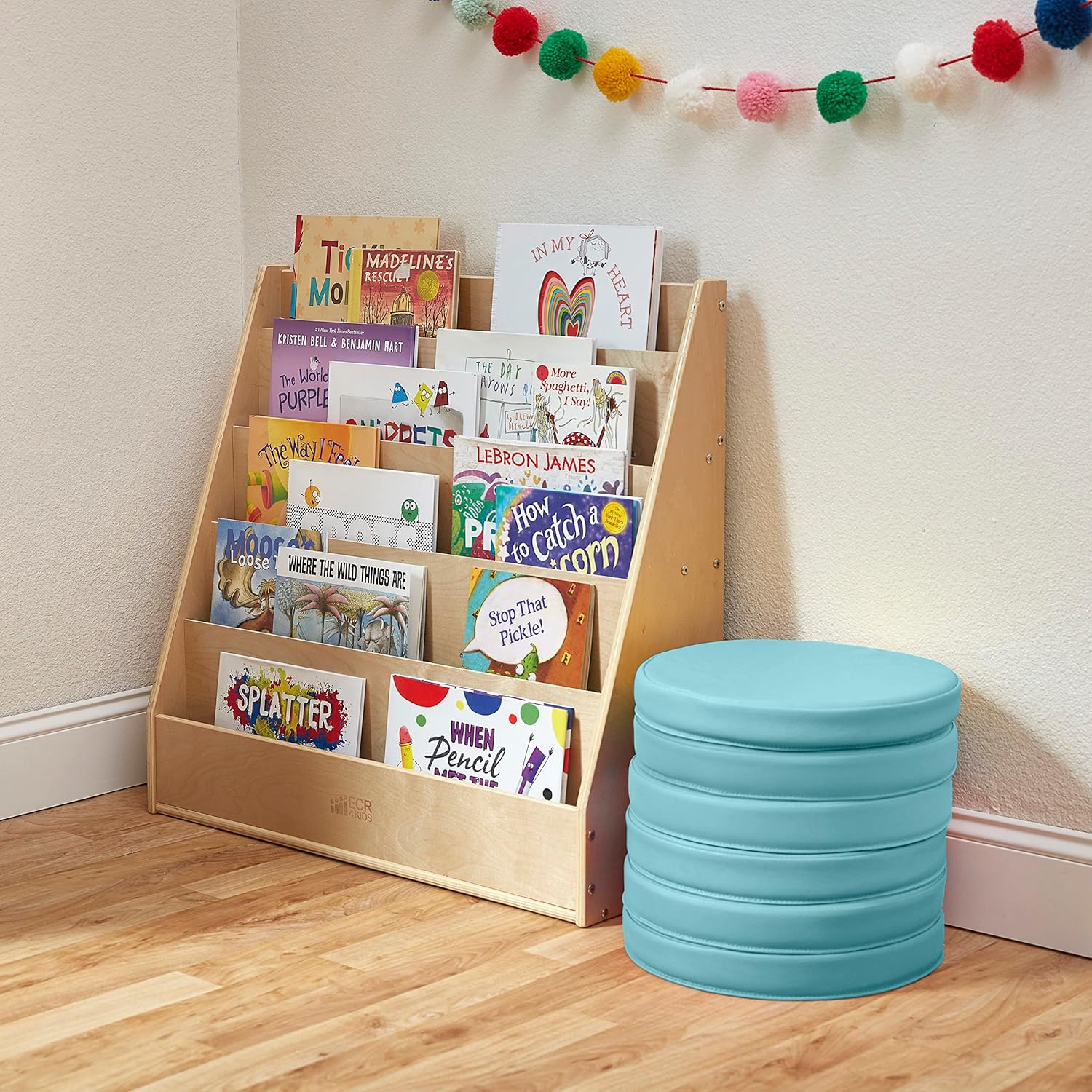 ECR4Kids Floor Cushions 6-Piece Set Soft Flexible