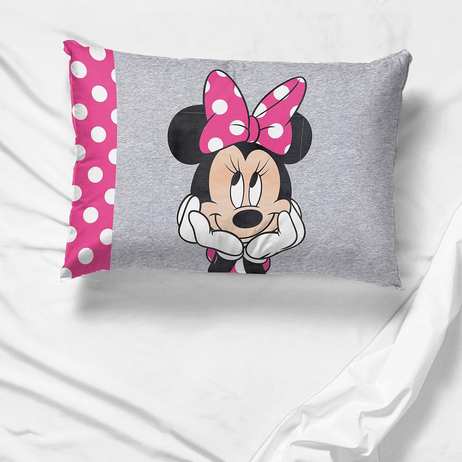 Jay Franco Disney Minnie Mouse Reversible Pillowcase - 20x30in